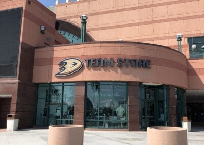 Anaheim Ducks Custom Exterior Building Signage