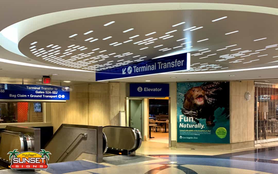 Architectural Sign Design – Case Study LAX Airport Wayfinding Signs