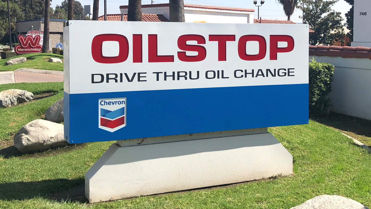 Custom Monument Sign Pan Face Backer Cabinet