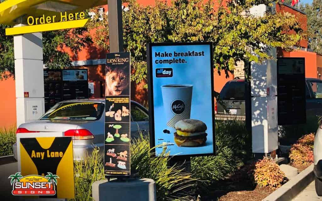 Exterior Digital Display Signs for Businesses by Sunset Signs