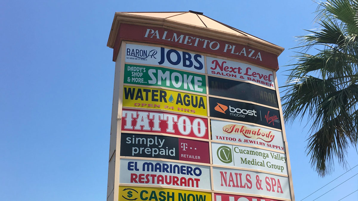 Multi Tenant Pylon Signs Design Create Install Southern California
