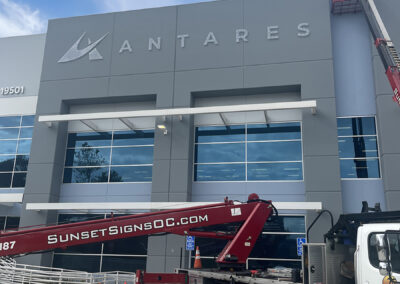 Reverse Halo Channel Letters Building Signage