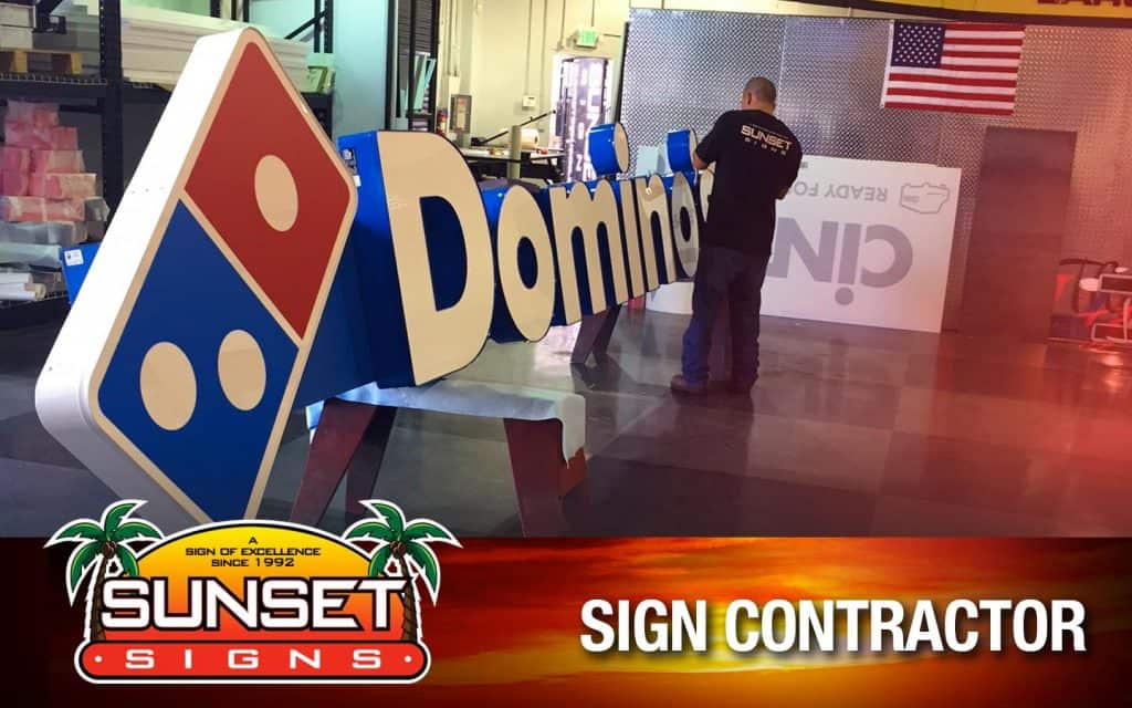 Sign Contractor • C45 Electrical Sign Contractors • Sunset Signs