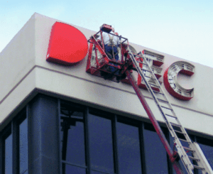Signage Installation electric channel letters