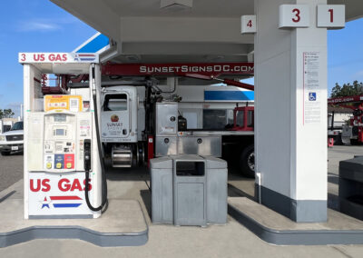 custom aluminum signage for gas stations