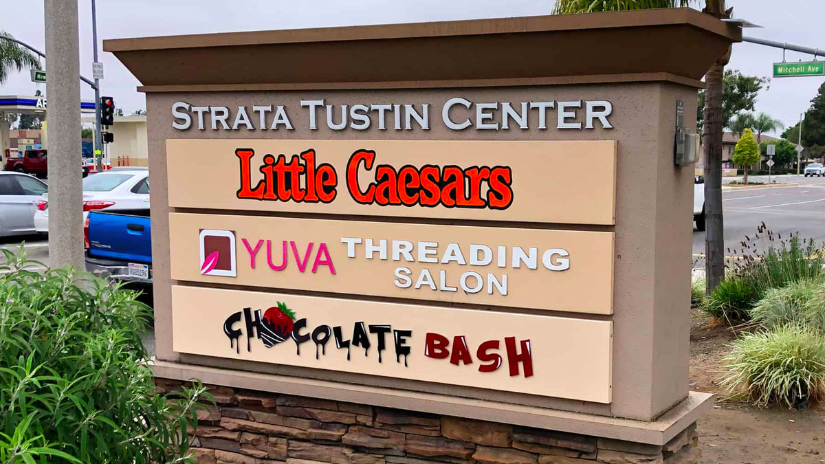 multi tenant commercial monument signs