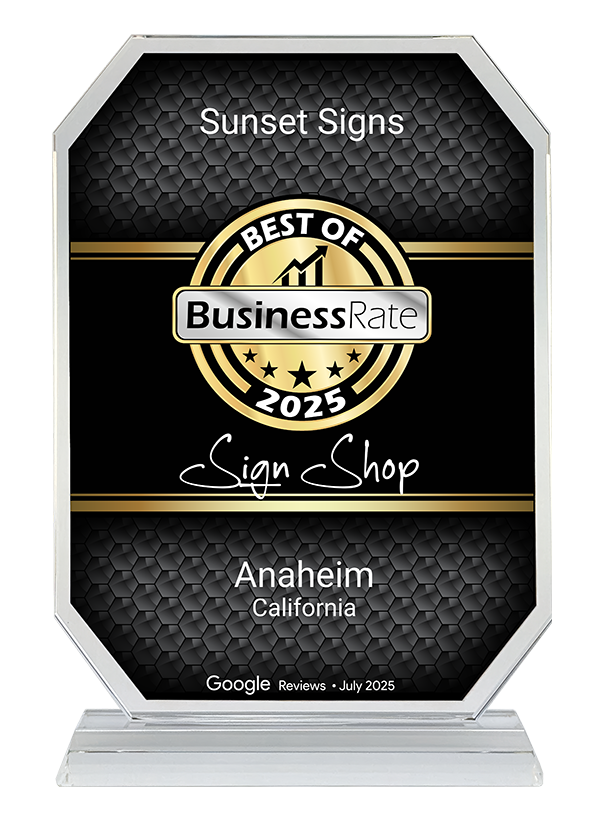 Sunset Signs best California sign shop