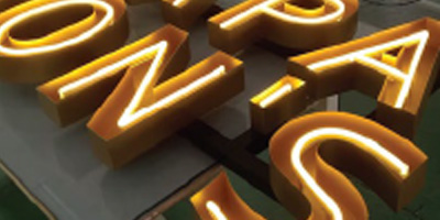 sunset signs open face channel letters led rope 3